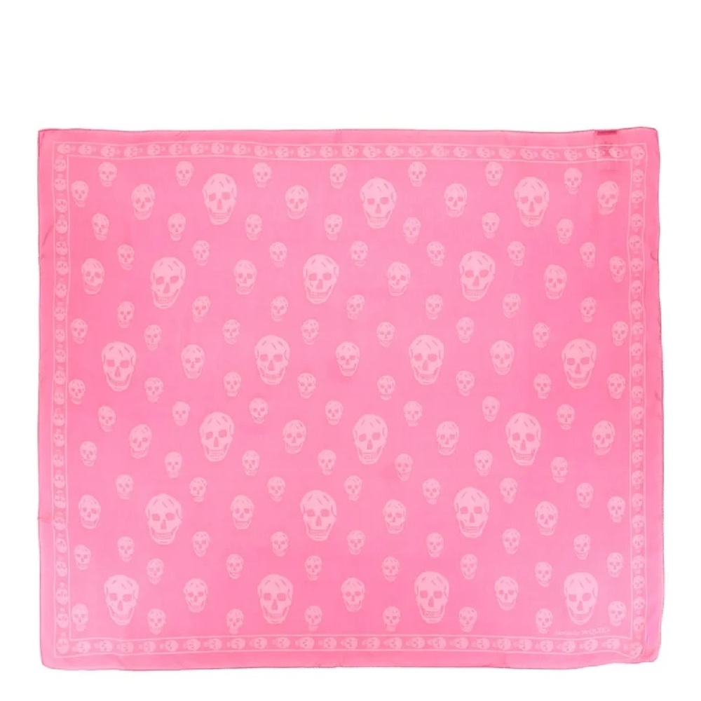 Hot pink Alexander McQueen scarf